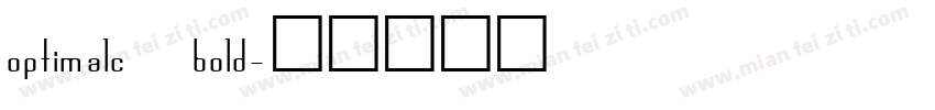 optimalc bold字体转换